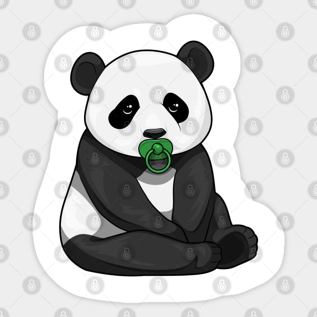 Panda Pacifier Sticker by Markus Schnabel